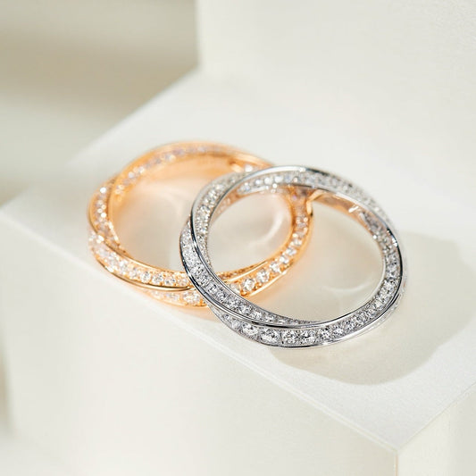[Resenly Jewelry]SPIRAL DIAMOND RING