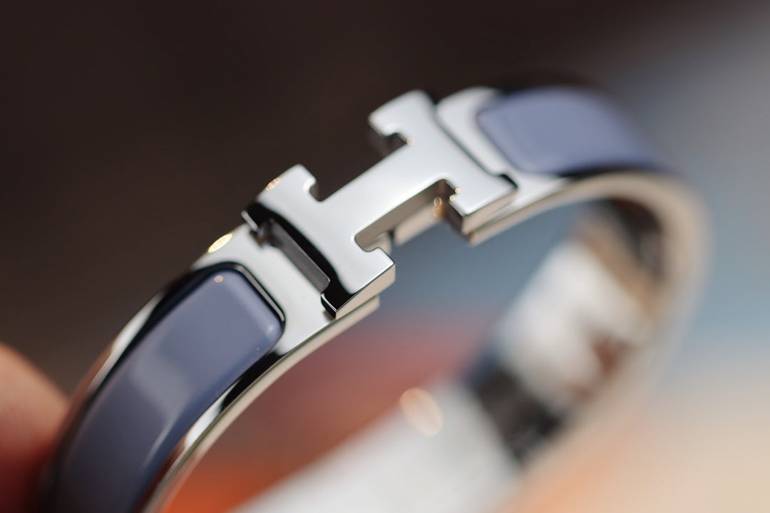 [Resenly Jewelry]H BRACELET 12MM BLUE GRAY