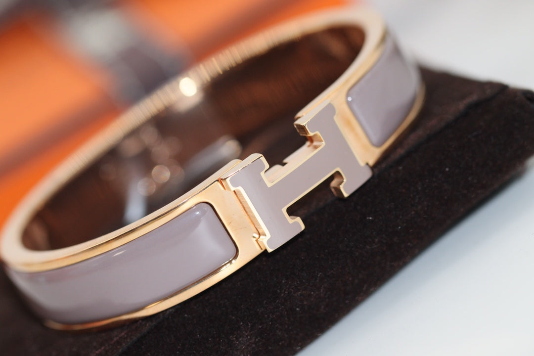 [Resenly Jewelry]H BRACELET 12MM BROWN