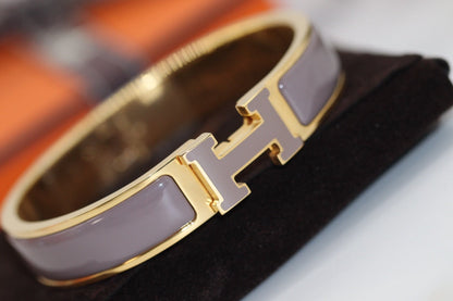 [Resenly Jewelry]H BRACELET 12MM BROWN