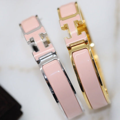 [Resenly Jewelry]H BRACELET 12MM PINK
