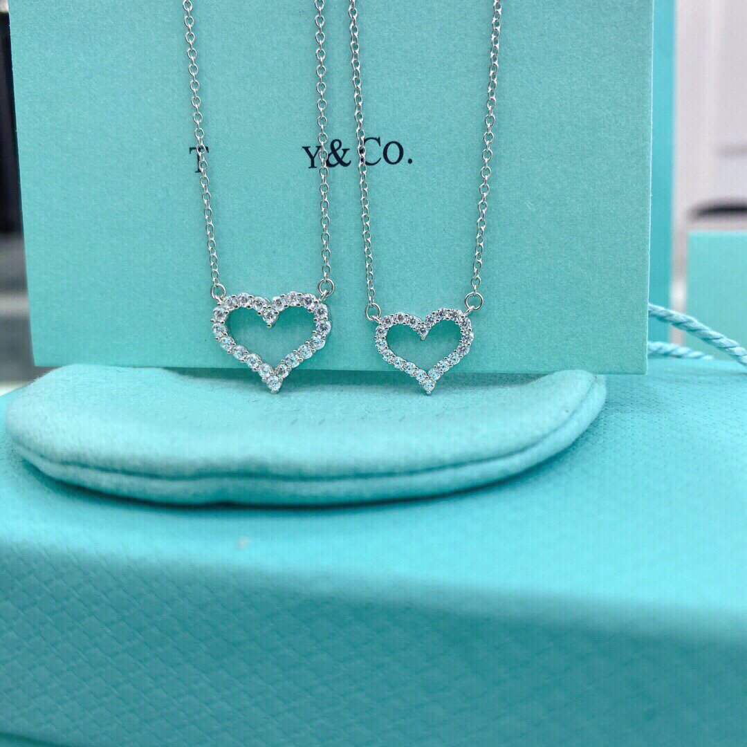 [Resenly Jewelry]HEART-SHAPED DIAMOND NECKLACE