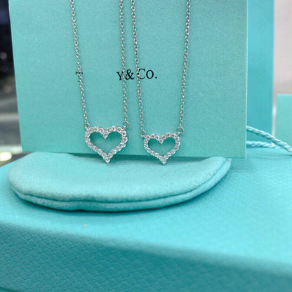 [Resenly Jewelry]HEART-SHAPED DIAMOND NECKLACE