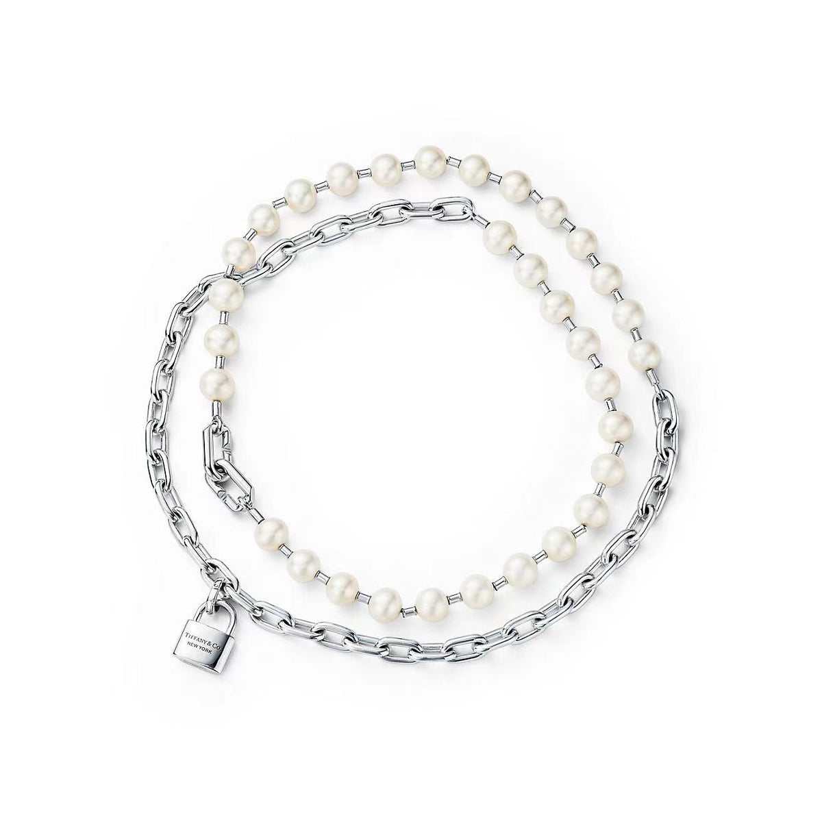 [Resenly Jewelry]HARDWEAR PEARL WRAP NECKLACE