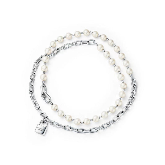[Resenly Jewelry]HARDWEAR PEARL WRAP NECKLACE
