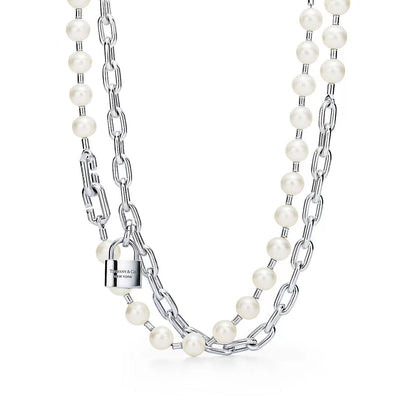 [Resenly Jewelry]HARDWEAR PEARL WRAP NECKLACE