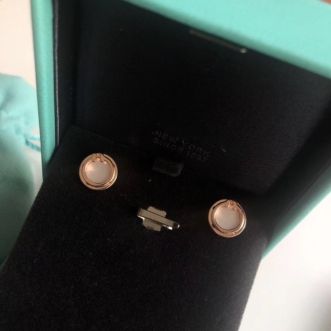 [Resenly Jewelry]PEARL CIRCLE EARRINGS MOTHER