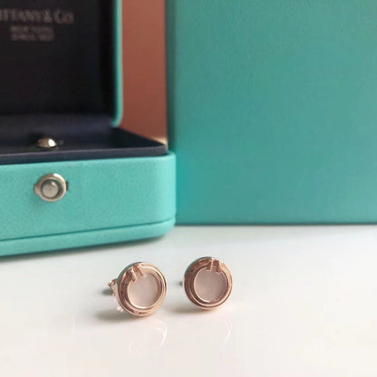 [Resenly Jewelry]PEARL CIRCLE EARRINGS MOTHER