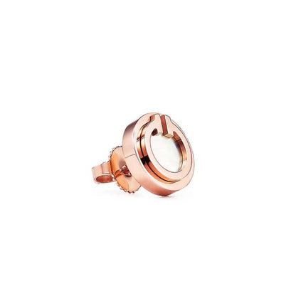 [Resenly Jewelry]PEARL CIRCLE EARRINGS MOTHER