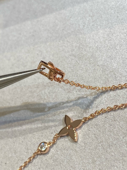 [Resenly Jewelry]STAR DIAMOND PINK GOLD BRACELET
