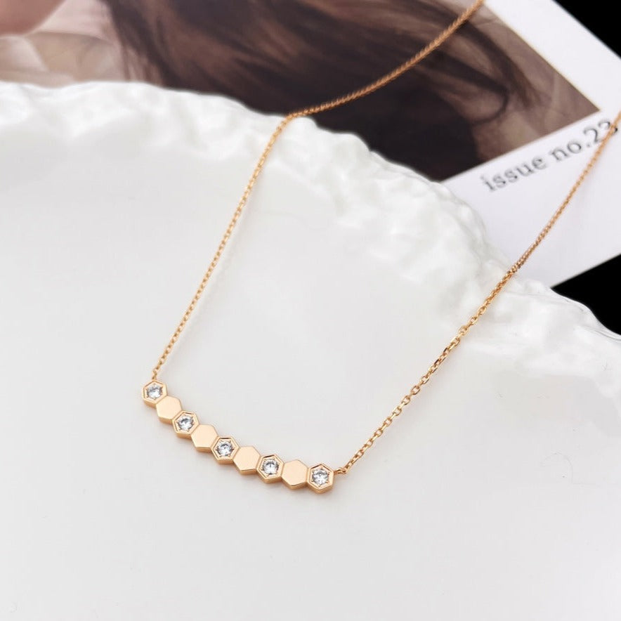 [Resenly Jewelry]BEE MY LOVE DIAMOND NECKLACE