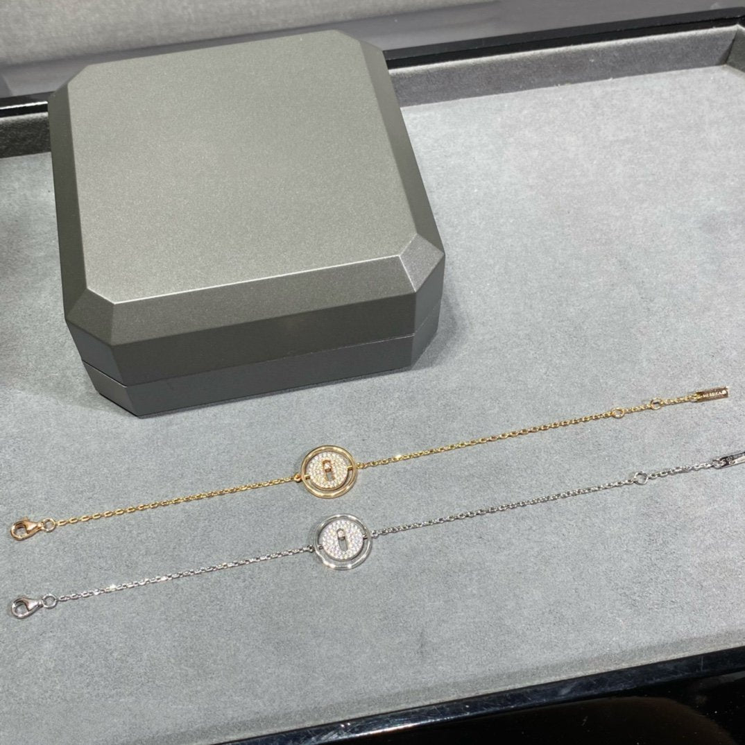 [Resenly Jewelry]LUCKY MOVE DIAMOND PAVED BRACELET