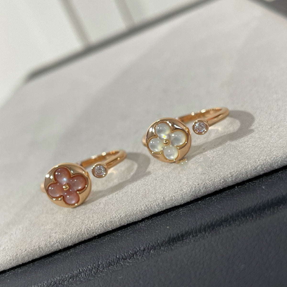 [Resenly Jewelry]SUN 1 DIAMOND PINK MOP RING