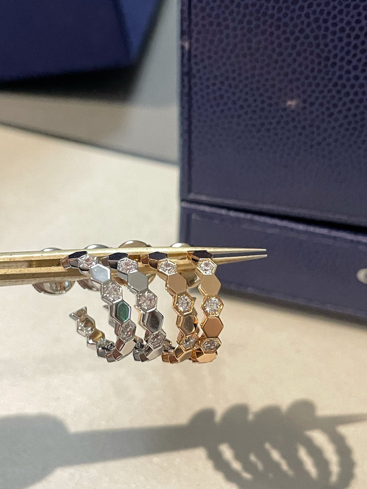 [Resenly Jewelry]Hollow Design Four-Leaf Clover Flower Shape Ring