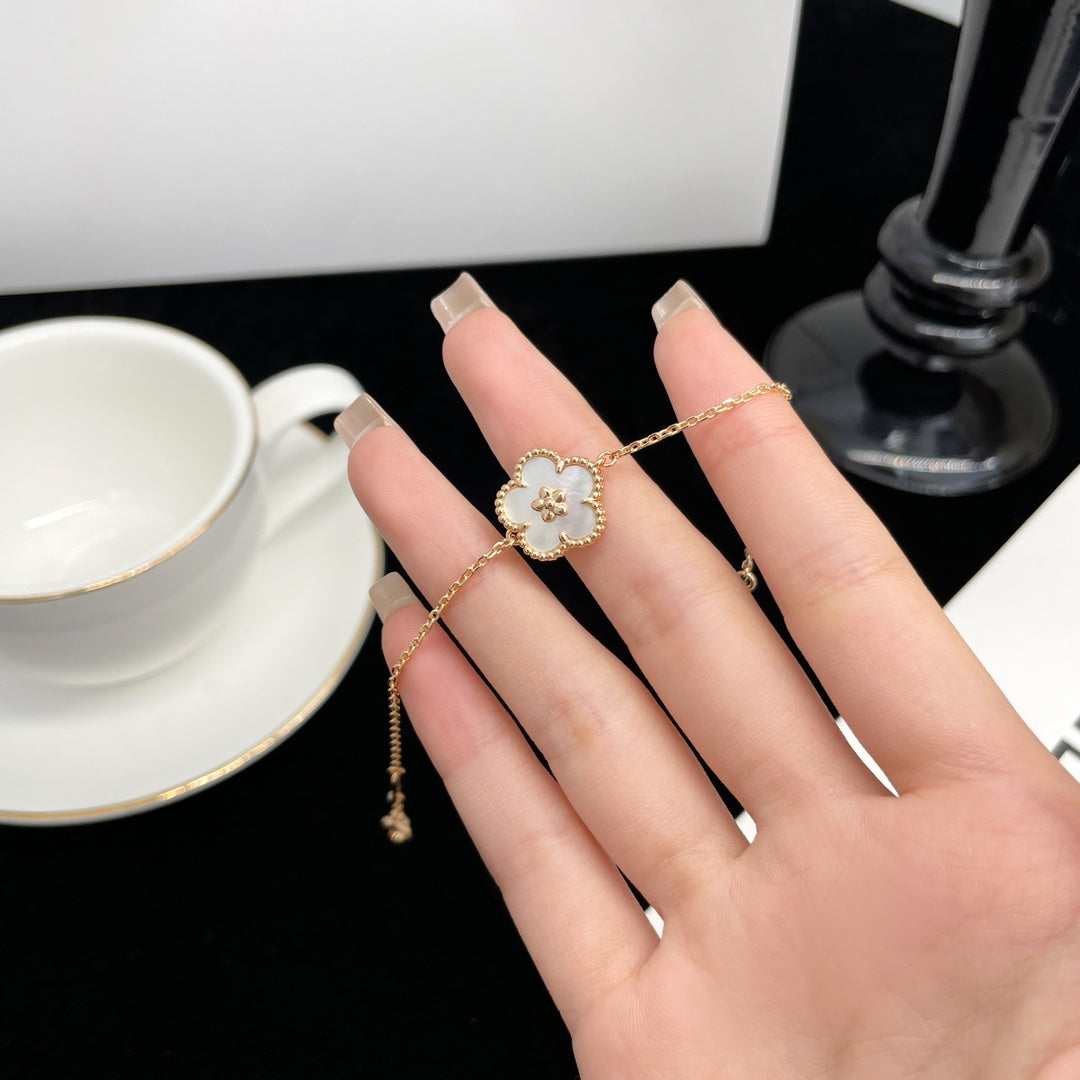 [Resenly Jewelry]LUCKY SPRING ROSE GOLD MOP BRACELET