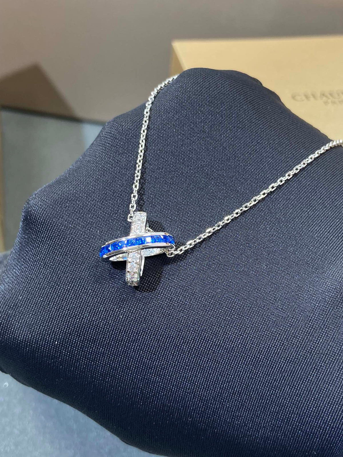 [Resenly Jewelry]LIENS DIAMOND SILVER NECKLACE