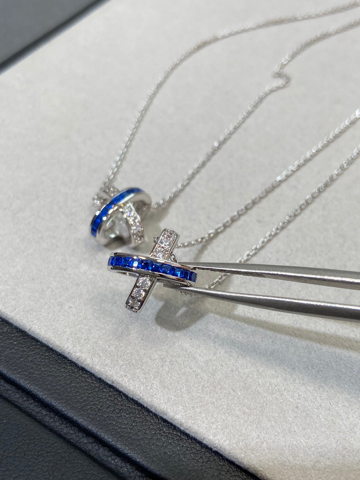 [Resenly Jewelry]LIENS DIAMOND SILVER NECKLACE