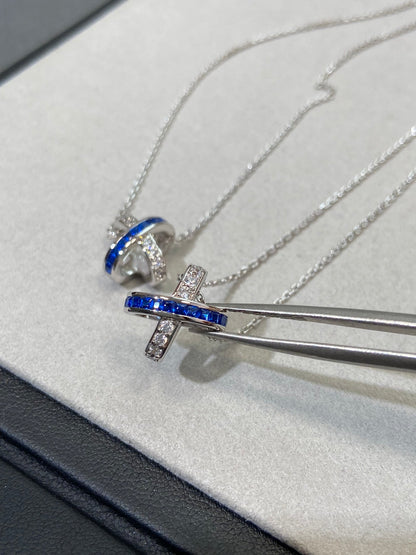 [Resenly Jewelry]LIENS DIAMOND SILVER NECKLACE