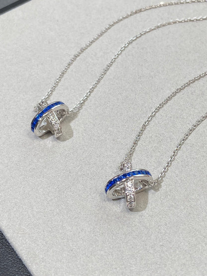 [Resenly Jewelry]LIENS DIAMOND SILVER NECKLACE