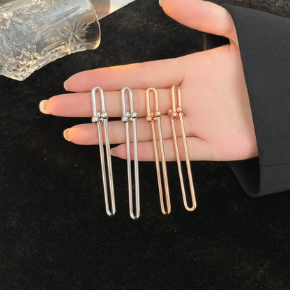 [Resenly Jewelry]HARDWEAR LONG DROP EARRINGS