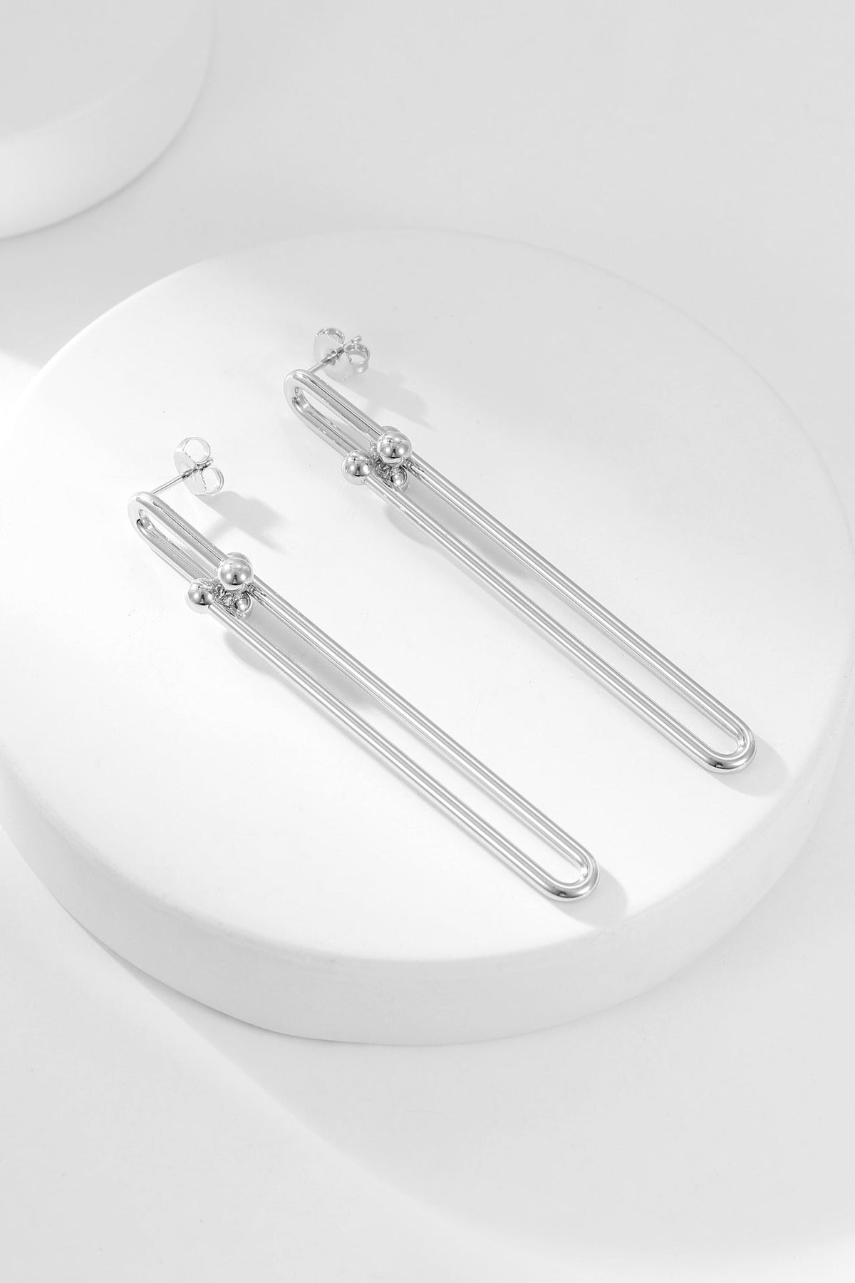 [Resenly Jewelry]HARDWEAR LONG DROP EARRINGS