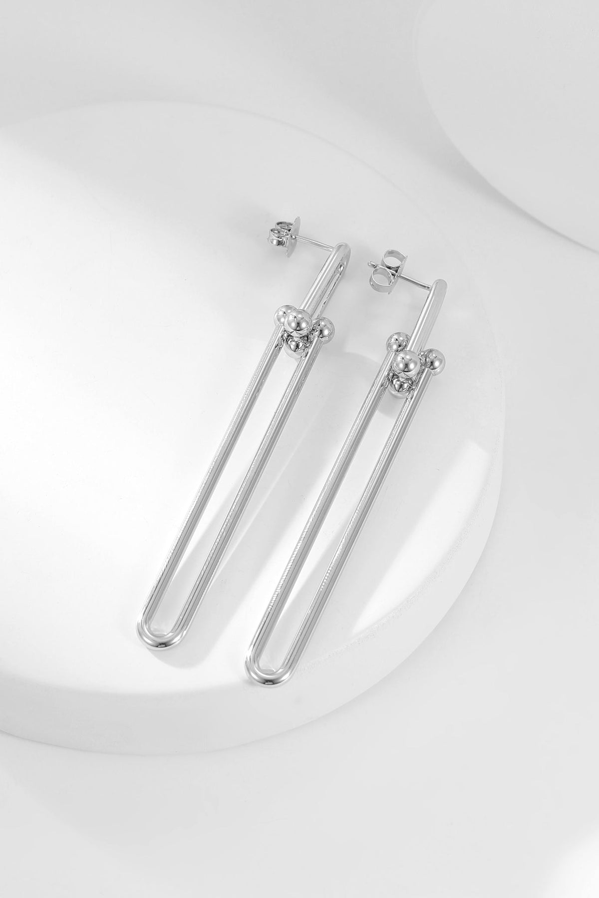 [Resenly Jewelry]HARDWEAR LONG DROP EARRINGS