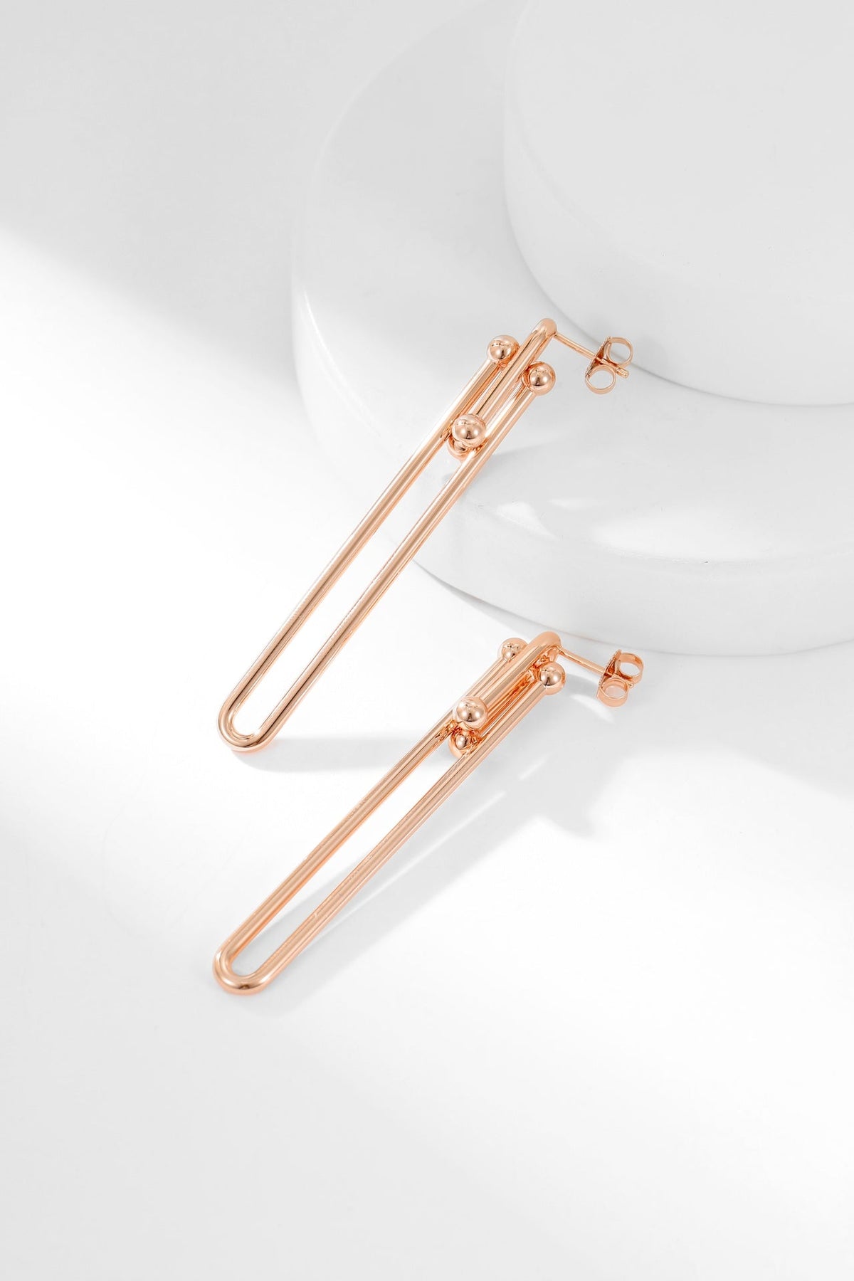 [Resenly Jewelry]HARDWEAR LONG DROP EARRINGS