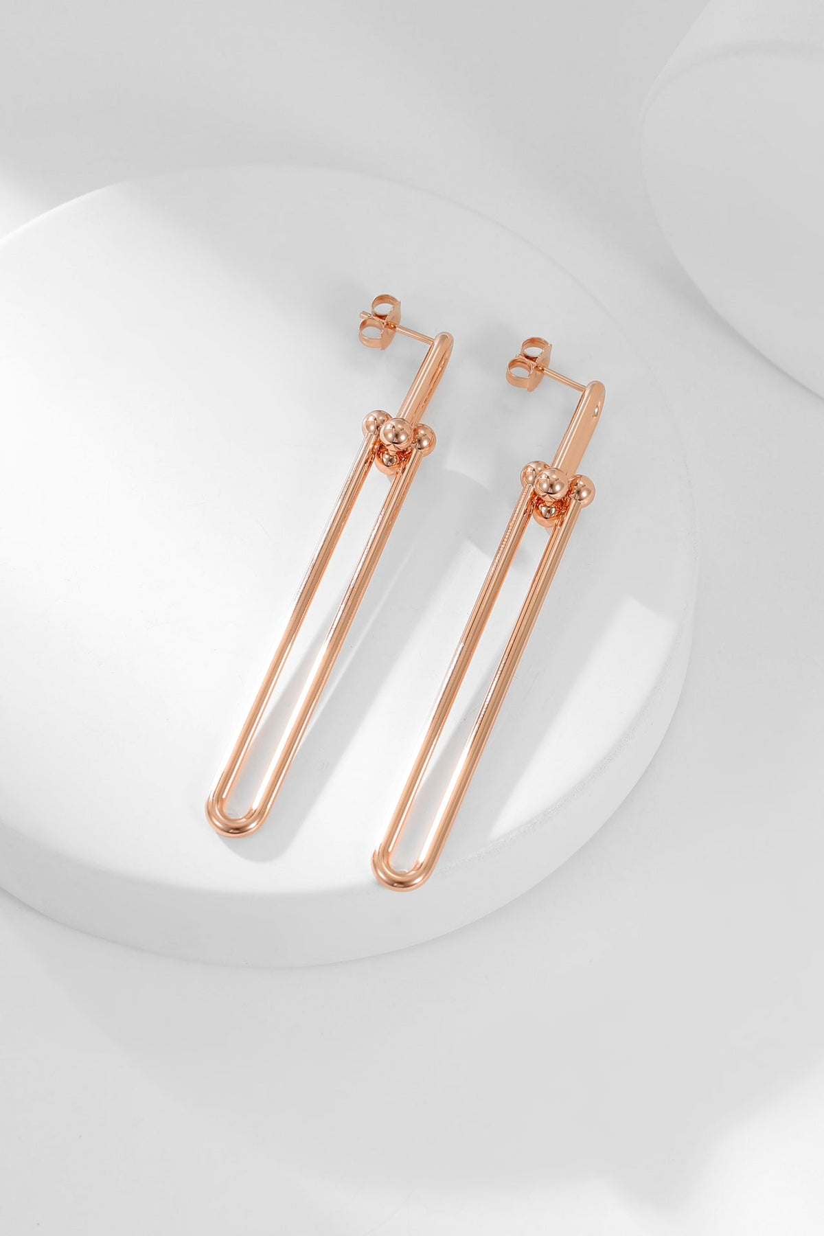 [Resenly Jewelry]HARDWEAR LONG DROP EARRINGS