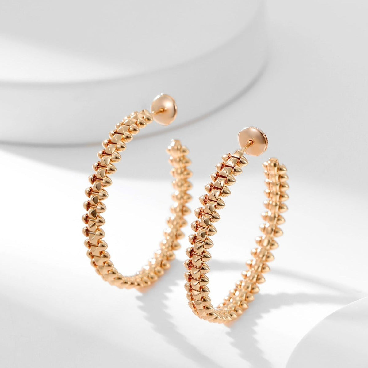 [Resenly Jewelry]CLASH HOOP LARGE EARRINGS