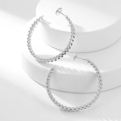 [Resenly Jewelry]CLASH HOOP LARGE EARRINGS