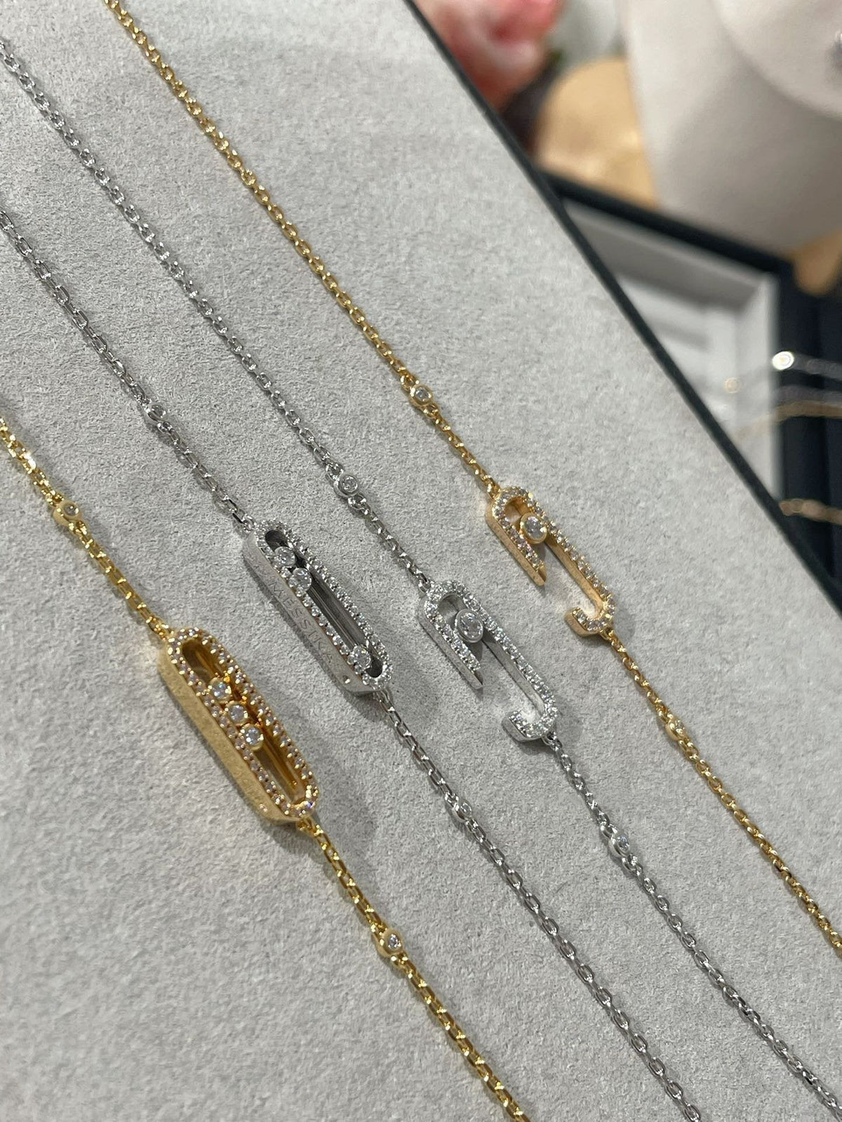 [Resenly Jewelry]BABY MOVE DIAMOND BRACELET(Adjustable length)