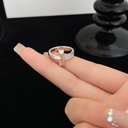 [Resenly Jewelry]T WIDE DIAMOND RING
