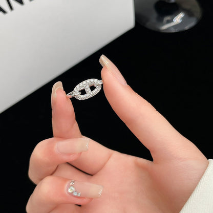 [Resenly Jewelry]RONDE SMALL SILVER DIAMOND RING
