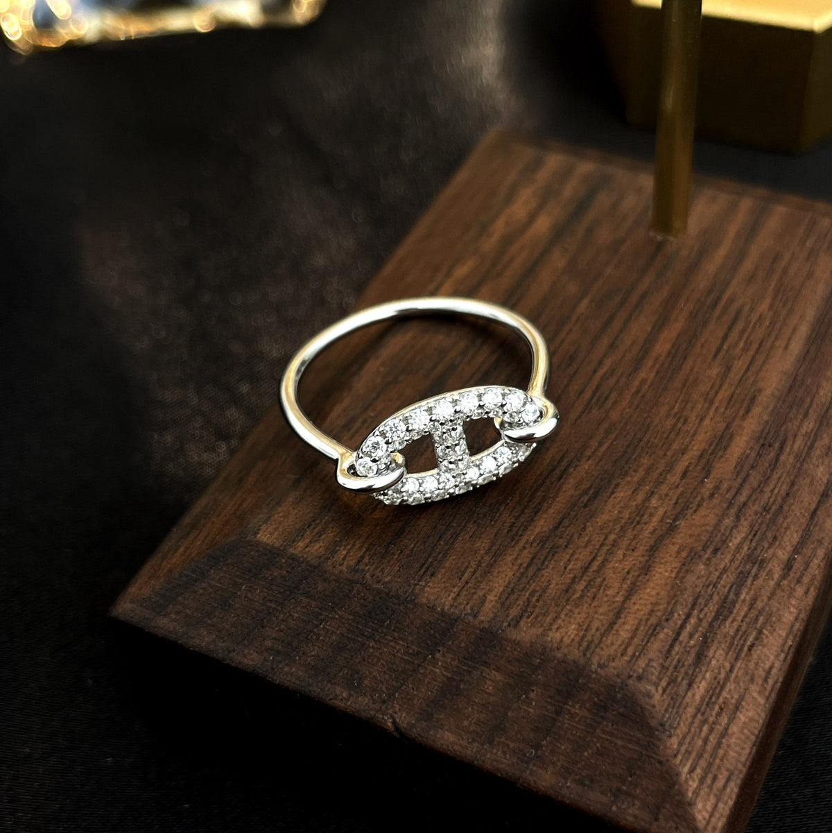 [Resenly Jewelry]RONDE SMALL SILVER DIAMOND RING