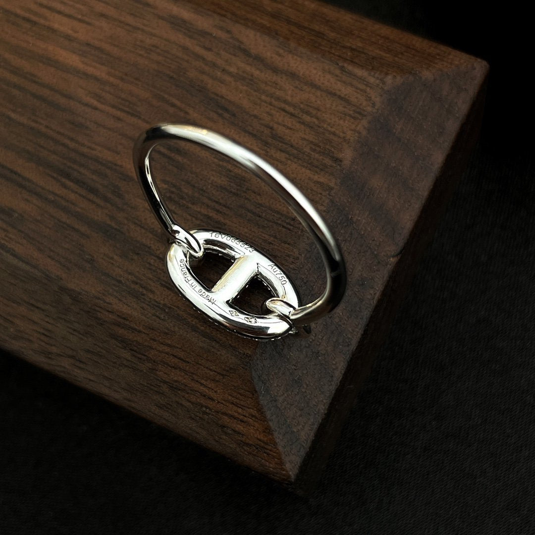 [Resenly Jewelry]RONDE SMALL SILVER DIAMOND RING
