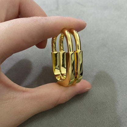 [Resenly Jewelry]LOCK MEDIUM EARRINGS