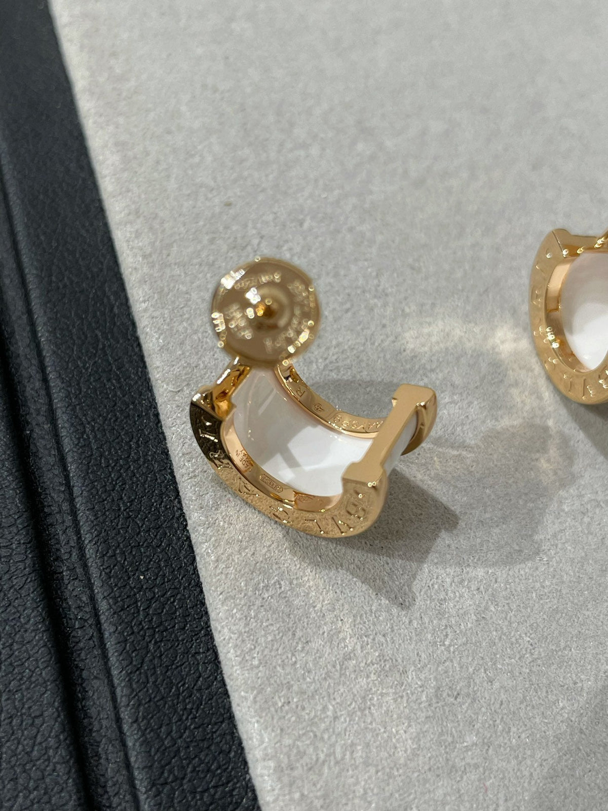 [Resenly Jewelry]ZERO 1 PINK GOLD CERAMIC EARRINGS