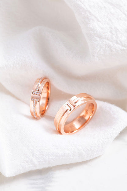 [Resenly Jewelry]T PINK GOLD RING