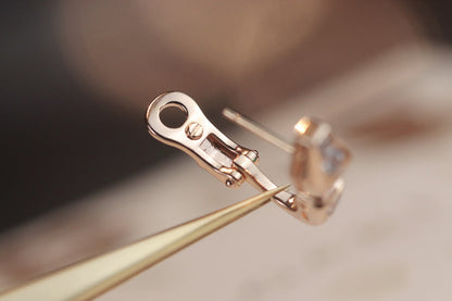 [Resenly Jewelry]SERPENT PINK GOLD DIAMOND EARRINGS