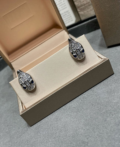 [Resenly Jewelry]SERPENT DIAMOND STUD EARRINGS