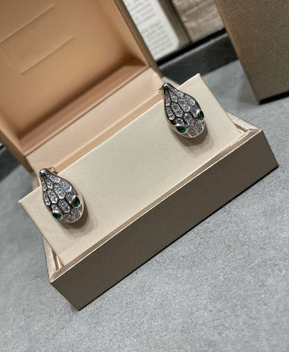 [Resenly Jewelry]SERPENT DIAMOND STUD EARRINGS