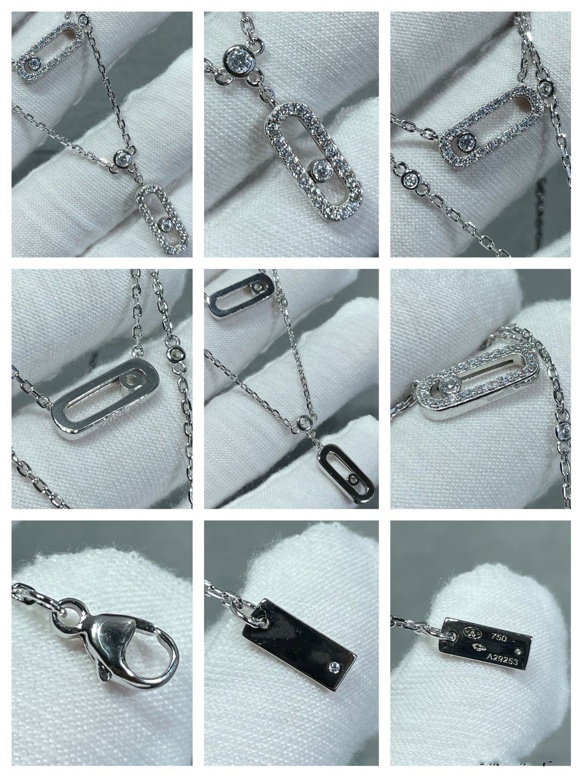 [Resenly Jewelry]MOVE 2 ROW DIAMOND NECKLACE