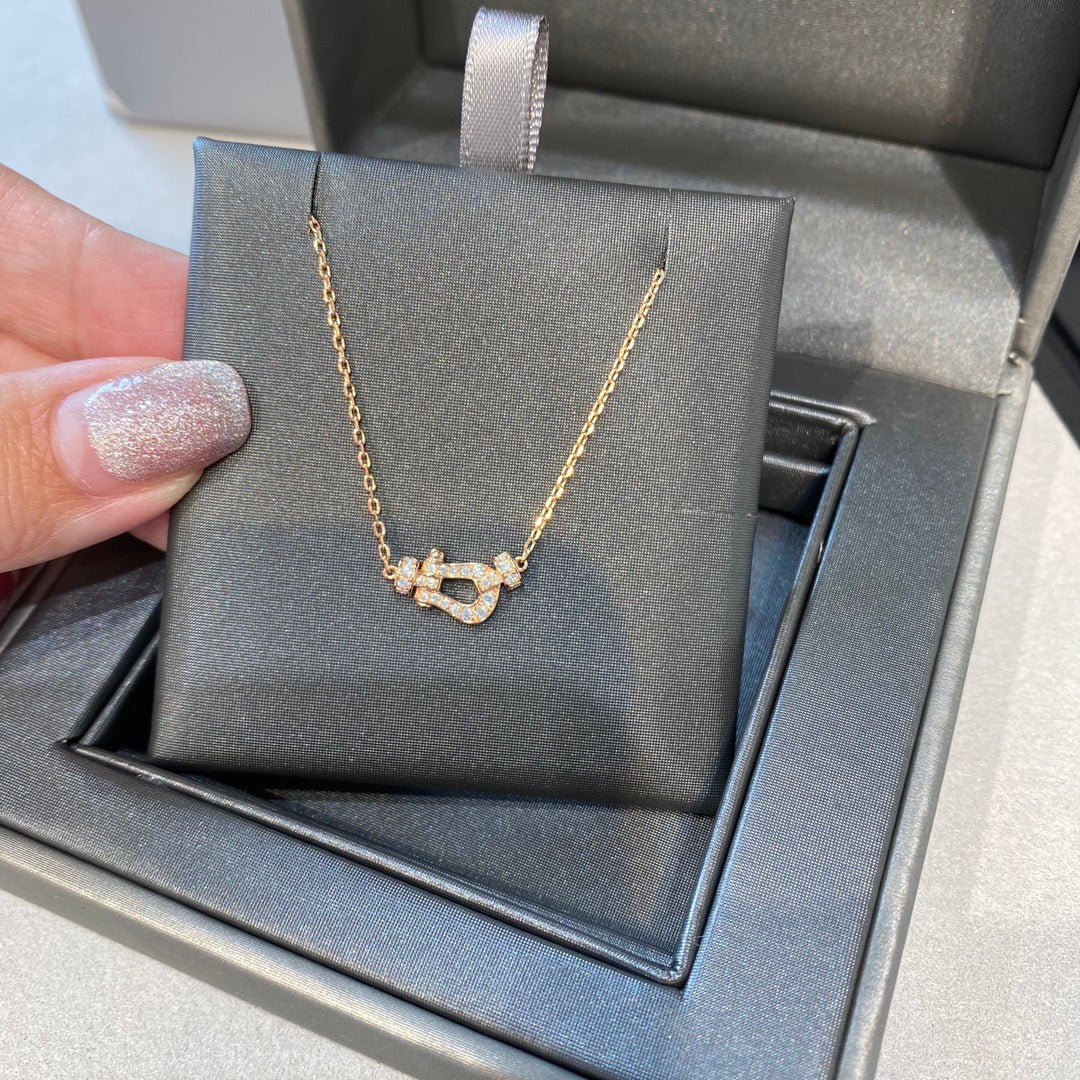 [Resenly Jewelry]FORCE 10 DIAMOND PINK GOLD NECKLACE MINI MODEL