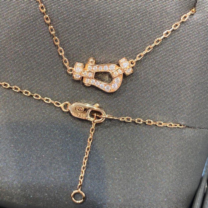 [Resenly Jewelry]FORCE 10 DIAMOND PINK GOLD NECKLACE MINI MODEL