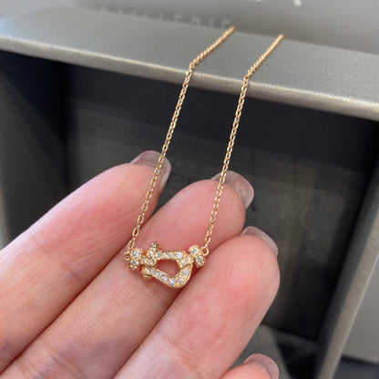 [Resenly Jewelry]FORCE 10 DIAMOND PINK GOLD NECKLACE MINI MODEL