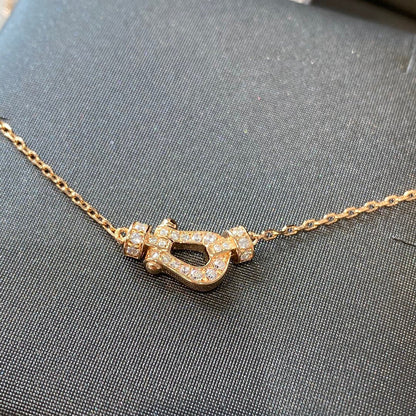 [Resenly Jewelry]FORCE 10 DIAMOND PINK GOLD NECKLACE MINI MODEL
