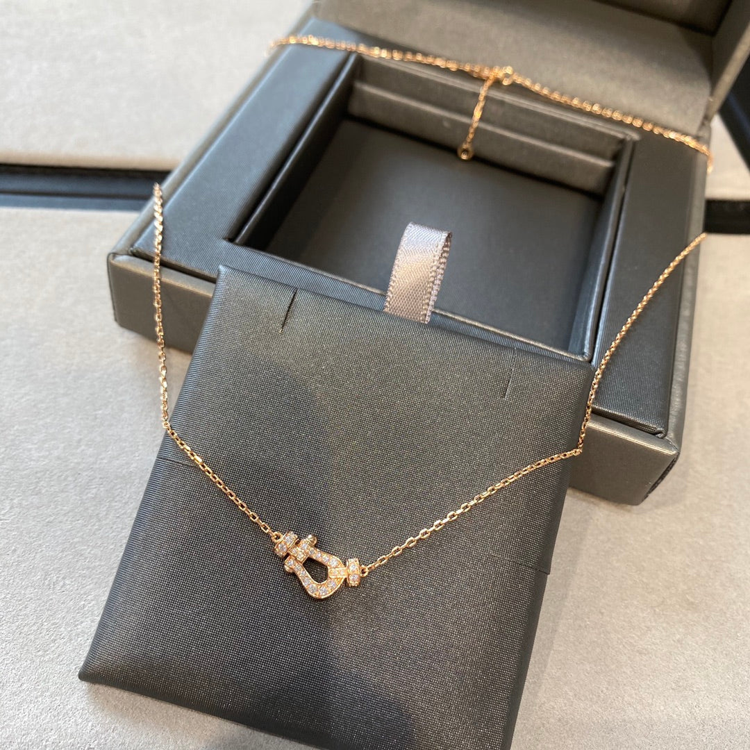 [Resenly Jewelry]FORCE 10 DIAMOND PINK GOLD NECKLACE MINI MODEL