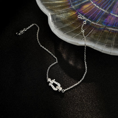 [Resenly Jewelry]FORCE 10 FULL DIAMOND BUCKLE CHAIN LINK MINI MODEL