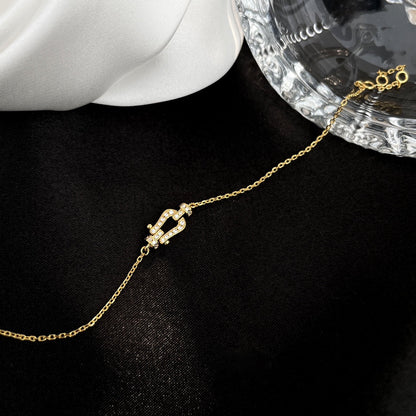 [Resenly Jewelry]FORCE 10 FULL DIAMOND BUCKLE CHAIN LINK MINI MODEL