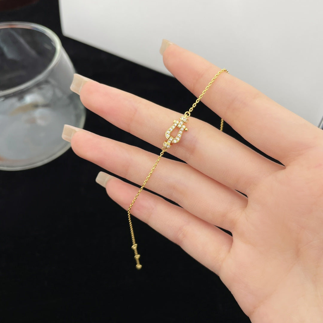 [Resenly Jewelry]FORCE 10 FULL DIAMOND BUCKLE CHAIN LINK MINI MODEL